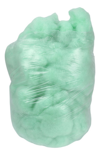 Relleno Delcron Siliconizado Suave Rendidor Esponjoso - 1kg Color Verde