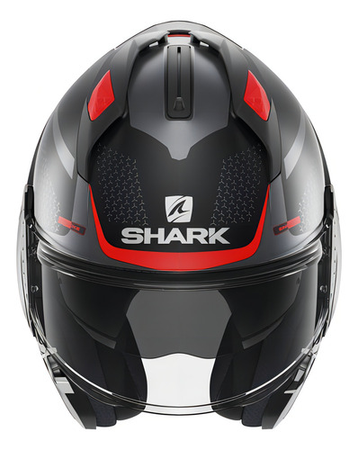 Casco Shark Abatible Evo Gt Encke Negro/ Rojo 100% Francés Tamaño del casco S (55-56 cm)