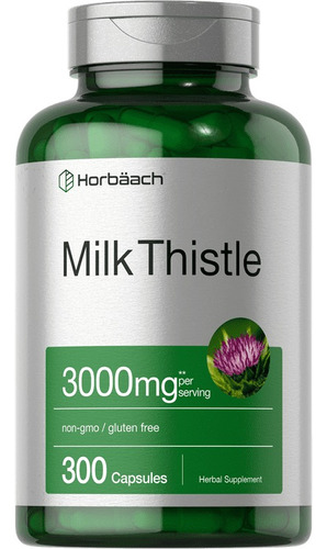 Milk Thistle 3000mg 300 Cápsulas, Horbaach.