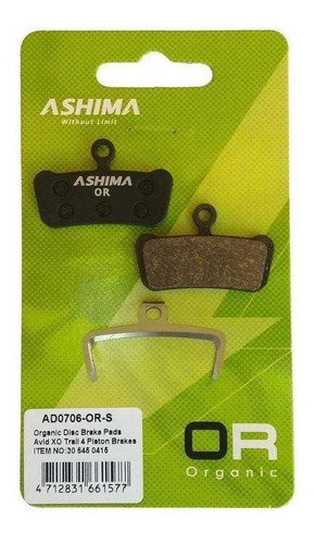 Imagen 2 de 4 de Pastillas Freno Org Para Sram Guide / Avid Xo Ad706 Ashima
