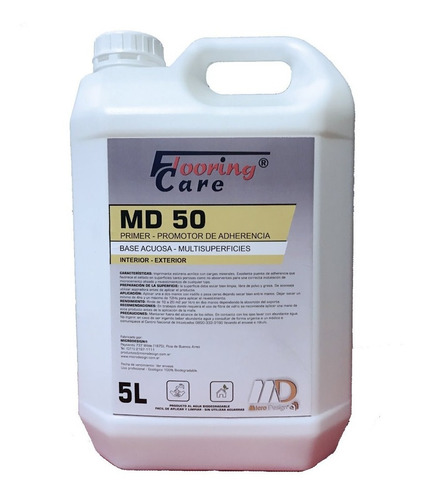 Fijador, Puente De Adherencia, Microcemento Md50, 5 Litros