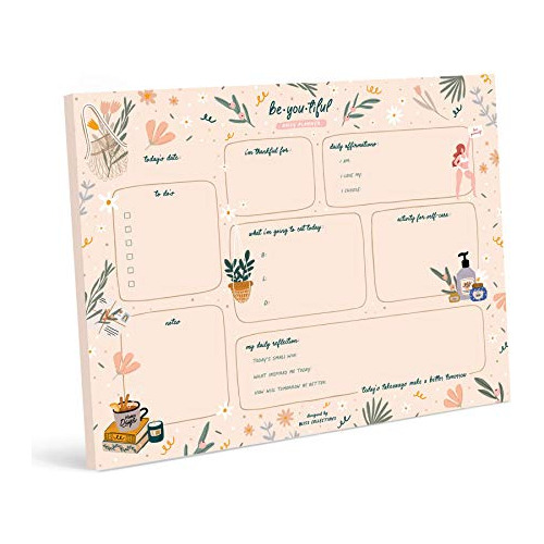 Daily Planner, Balanced Selfcare Calendar, Organizer, S...