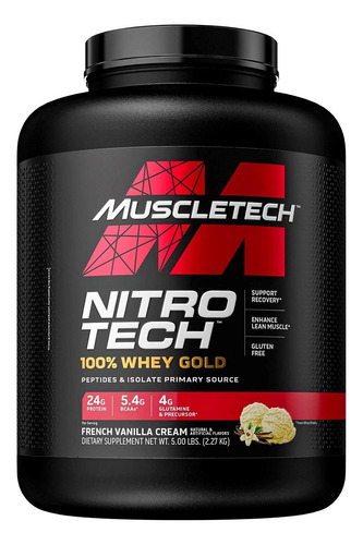 Nitrotech 100% Whey Gold  Premium Protein 5 Lb Muscletech