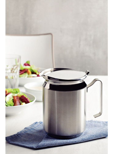 Jarra Tramontina Para Água Em Aço Inox Com Tampa 12,6cm 2l