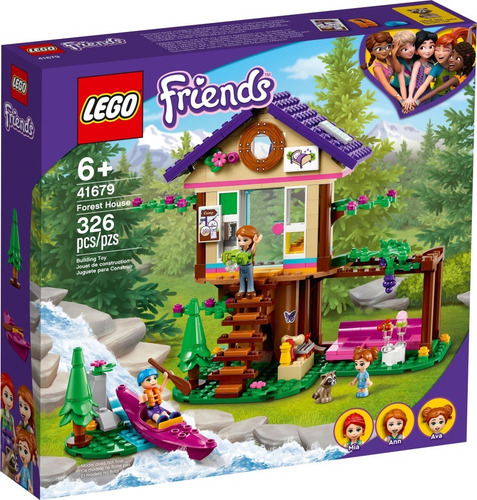 Imagem 3 de 8 de Lego Friends Para Menina Casa Da Floresta 326 Peças - 41679