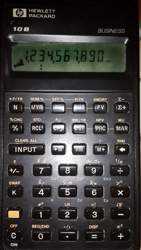 Calculadora Hp 10b Business   Detalle De Pantalla Remato