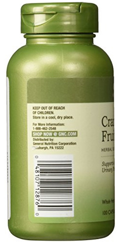 Gnc Herbal Plus Cranberry Fruit 500 Mg, 100 Cápsulas, Apoya