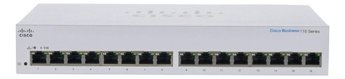Switch No Administrado Cisco Business Cbs110-16t-d