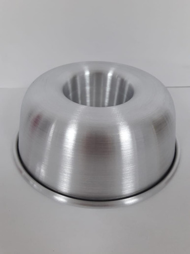 Molde De Aluminio Rosca Curva - 14cm. Diámetro X 3 Pzas