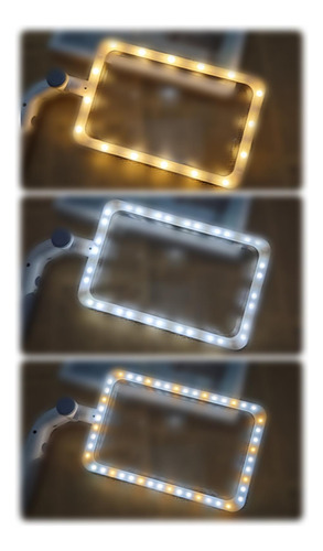 Lupa Con Luz Para Regalos, Lupa Blanca
