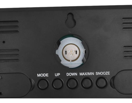 Reloj Digital De Temperatura Y Humedad Montado En La Pared C