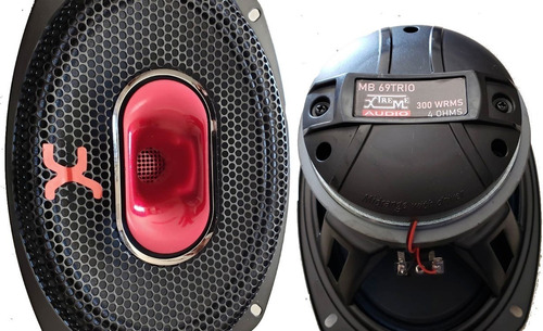 Par Falante Medio Grave Xtreme Pro Mb 69 Trio 600 W Rms Cor Black