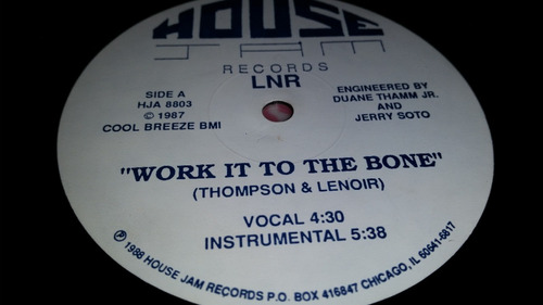 Lnr Work It To The Bone Vinilo Maxi Usa Edicion Original 87