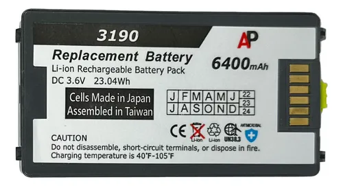 comprar Bat. Compativel Coletor Zebra Mc3100 E Mc3190 6900 Mah