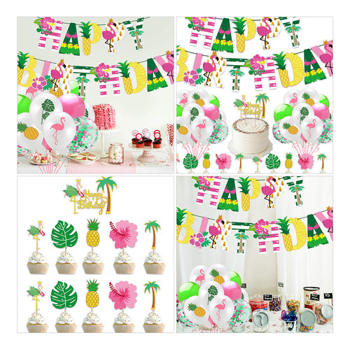 Baberos Reutilizables Para Decoración Hawaiana
