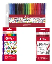 Comprar Set Marcadores + Lapices Colores + Lapices Grafito