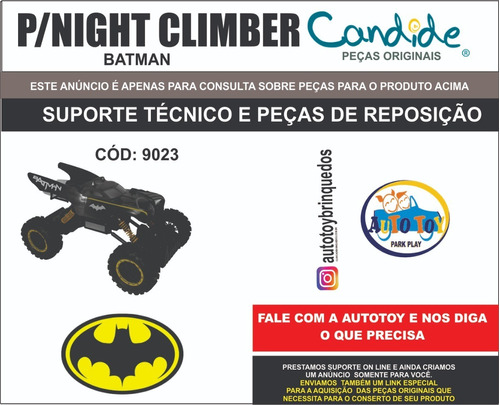 Night Climber 9023 -  Batman - Peças De Reposição