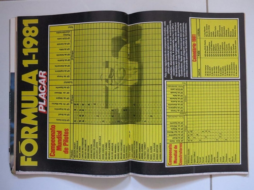 Placar Nº 574 15/05/81 Grêmio Poster F1 E Novos Da Seleção (Usado)