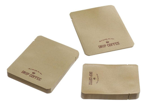 Ri 100 Pcs Bolsas De Papel Kraft P Café De Goteo Bolsas De
