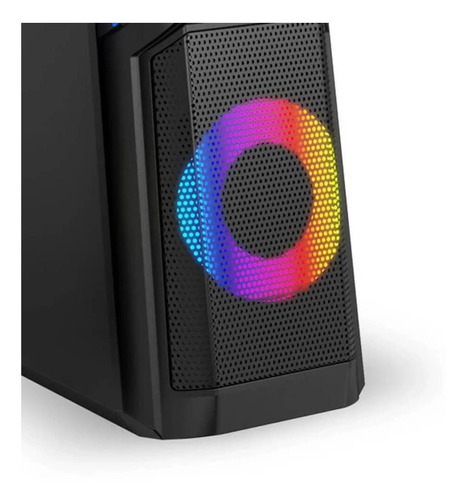 Imagem 4 de 5 de Caixa De Som Gamer Havit Sk201 P2 Estéreo 2.0 Rgb Preto