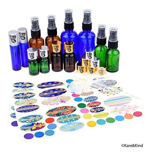 Multi-kit Tamaño Esencial Botella De Aceite: 12x Botellas De