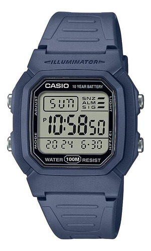 Reloj Digital Casio W-800H-2A Illuminator Con Batería De 10 Años Reloj Casio Hombre Sumergible