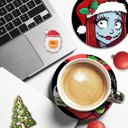 Paayna Christmas Jack Posavasos Con Soporte, Juego De 6, Alf
