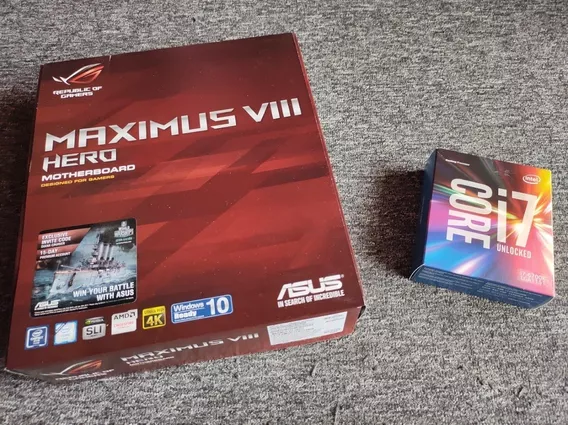 I7 6700k + Mother Asus Maximus Viii Hero