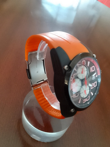 Reloj Deportivo Cronómetro Time Force Naranja Negro Negro-blanco-naranja (Usado)
