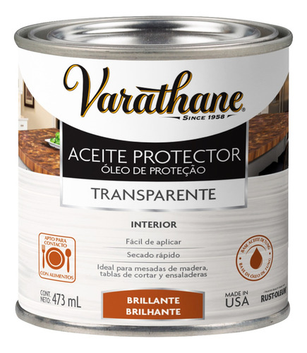 Aceite Protector Grado Alimenticio Para Madera / Rust-oleum