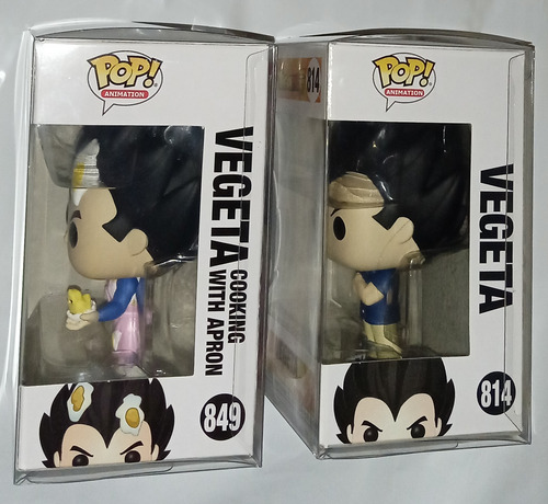 2 Funko Pop Vegeta Cooking Hot Topic No.849 Y Casual No.814 (Usado)