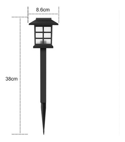 Iluminación Solar Para Senderos, Lámpara De Luces Cálidas