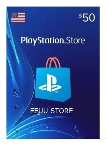 Imagen 1 de 1 de Psn Card Us$50 Playstation Para La Store Usa