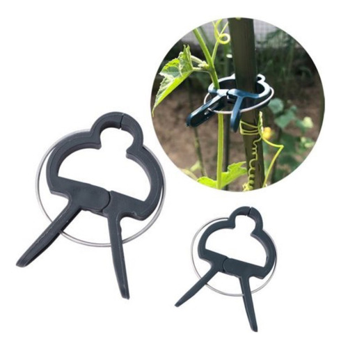 Clips Para Entutorar Plantas X 10 U. Jardin Soporte 