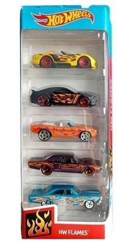 Carros Hot Wheels Set 5 Autos Coleccion Mattel Nuevos Surtid