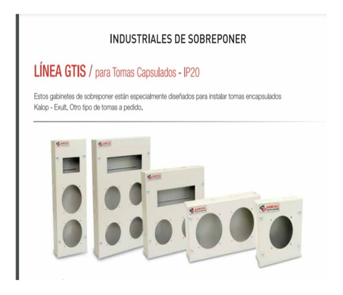 Gabinete Para 2 Tomas 2x32 A  Ip20 Gabexel Gtis 1425 3