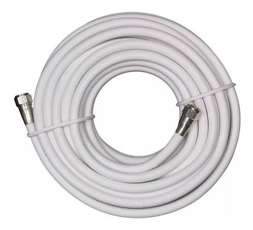 Imagen 2 de 4 de Cable Coaxial Rg6 Tv Cable 50 Mts Alta Calidad + Conectores