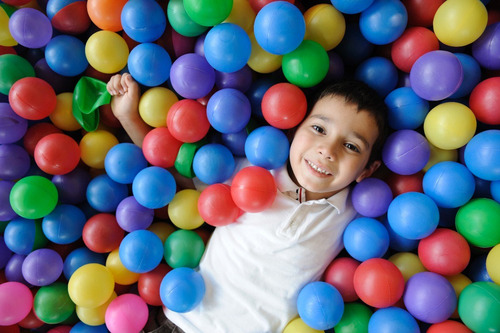 Imagen 2 de 2 de 50 Pelotas Para Piscina Colores Vivos