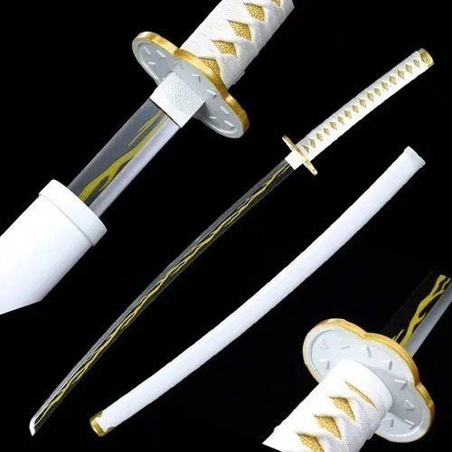 Espada Katana Cosplay Zenitsu Agatsuma Demon Slayer Bambu