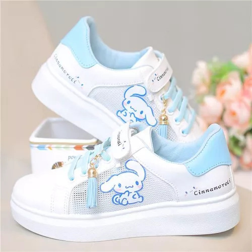 Bonitos Zapatos De Malla Anime Kuromi Cinnamoroll