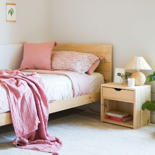 Imagen 5 de 6 de Cama Doble O Matrimonial Madera Maciza De Pino Ref: Testa