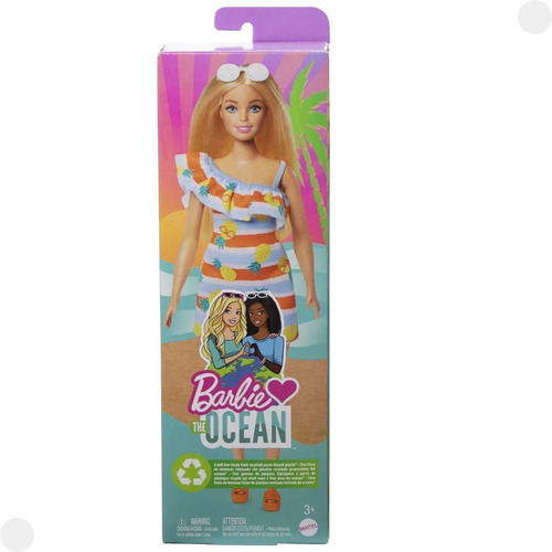 Boneca Barbie Loves The Ocean Vestido Tropical Grb35d Mattel