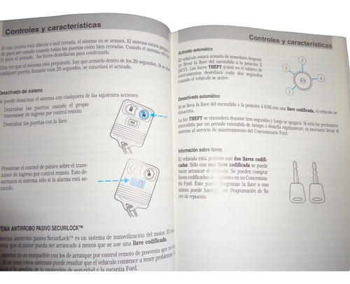 Ford Escape 2001 Manual De Instrucciones Original (Usado)