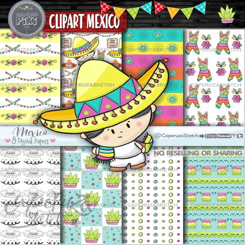 Pack Imágenes Hd Clipart Mariachi Mexico Mexicano Caperuza