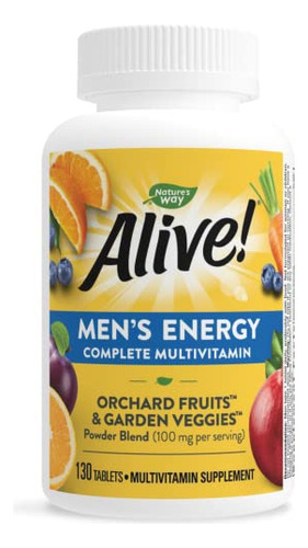 ¡multivitamínico Nature's Way Alive! Energy 130 Comprim Para