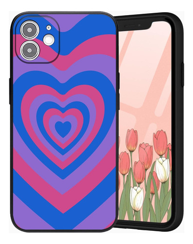 Funda Duoqlian Para iPhone 12 Blue Heart