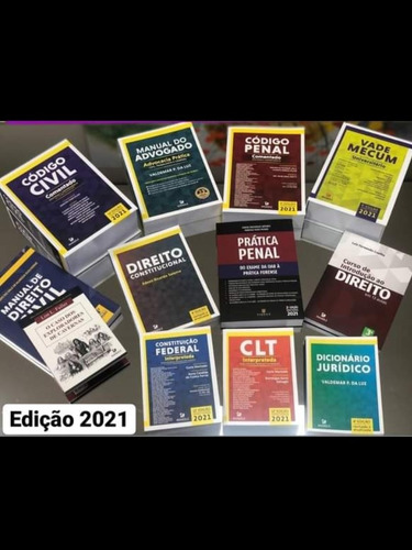 Imagem 1 de 1 de Coleção De Livros De Direito 2021