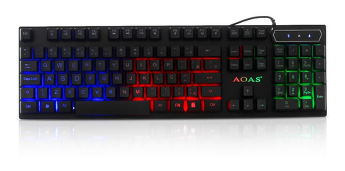 Imagem 2 de 8 de Kit Teclado + Mouse Semi Mecânico Gamer Led Rgb Óptico M800