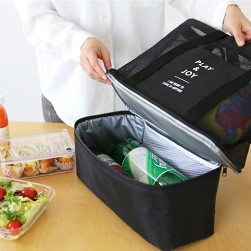 Imagen 4 de 8 de Multifuncional Malla Y Aislante Bolsa Para Picnic Y La Playa
