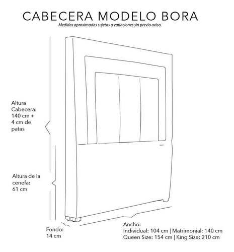 Cabecera Individual Dicasa Bora Azul